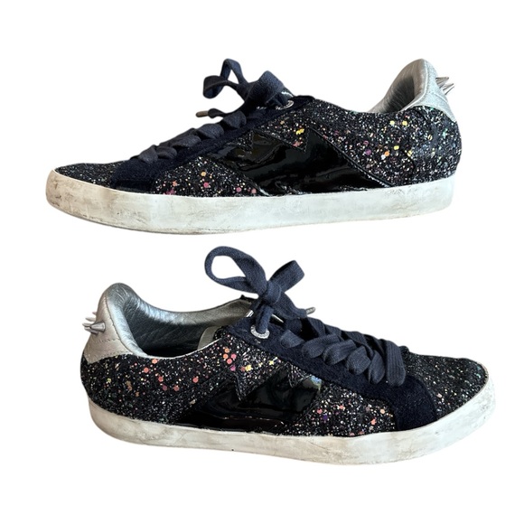 Zadig & Voltaire Glitter Sneakers Women’s 38 EU / 7.5 US Casual - Picture 1 of 7